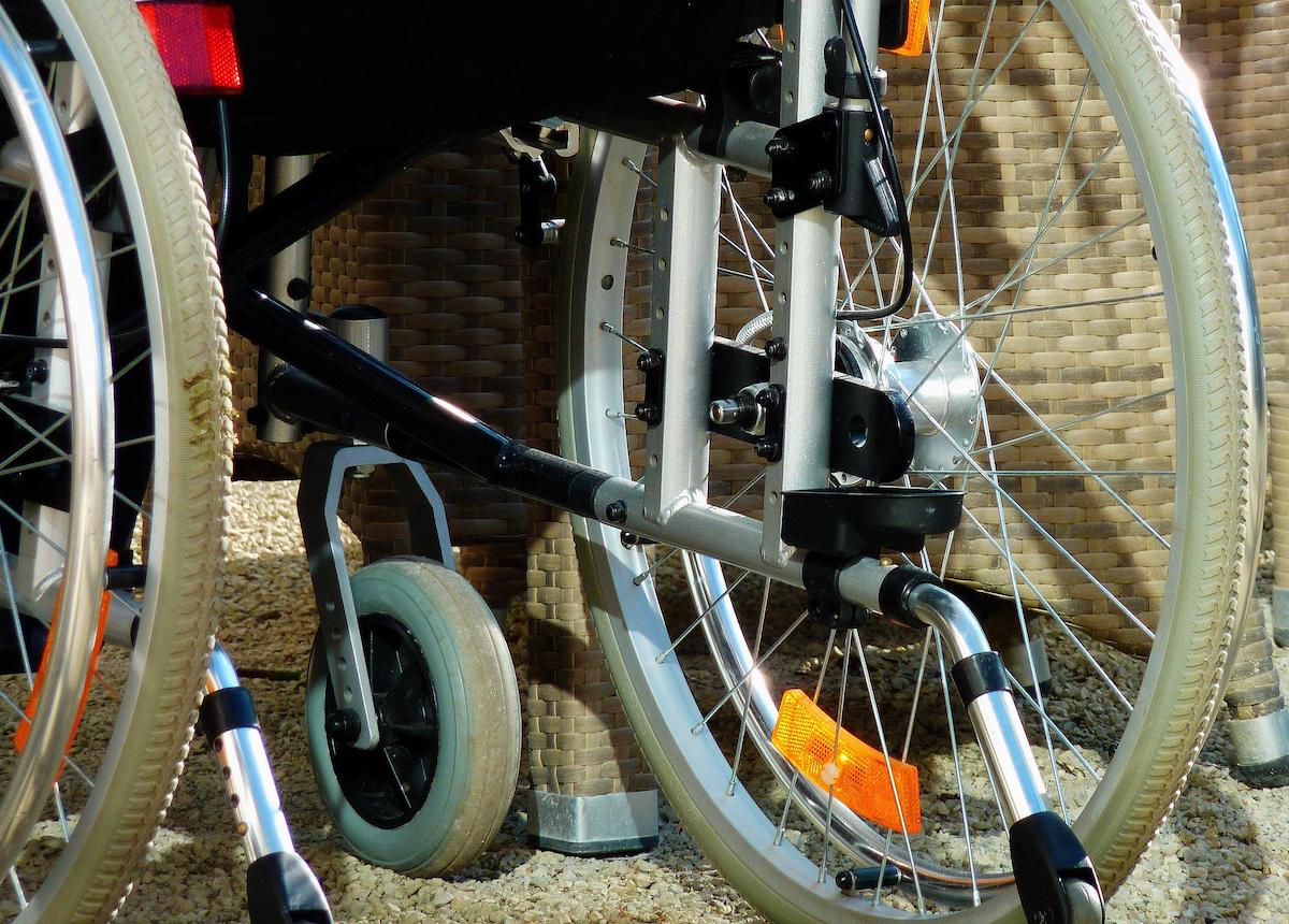 vue d'un fauteuil roulant pour des taxis TPMR