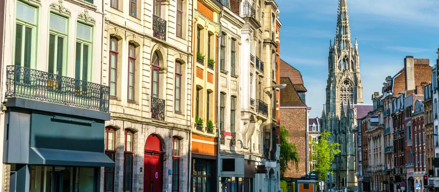 Façades d’une rue du centre de Lille